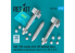 ResKit kit RS72-0544 Missiles AGM-130C 2 ogives BLU-109 avec nacelle de liaison de données AN/AXQ-14 1/72