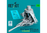 ResKit RSU35-0072 Mitrailleuse M230 pour AH-64 Apache en position de vol, imprimée en 3D kit Trumpeter 1/35