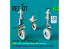 ResKit RSU35-0076 Train d'atterrissage CH-54A Tarhe CHARGE LOURDE jeu de roues lestées pour kit ICM métal et imprimé en 3D 1/35