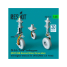 ResKit RSU35-0076 Train d'atterrissage CH-54A Tarhe CHARGE LOURDE jeu de roues lest&eacute;es pour kit ICM m&eacute;tal et imprim&eacute; en 3D 1/35