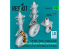 ResKit RSU35-0076 Train d'atterrissage CH-54A Tarhe CHARGE LOURDE jeu de roues lestées pour kit ICM métal et imprimé en 3D 1/35