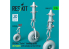 ResKit RSU35-0077 Train d'atterrissage CH-54A Tarhe en Vol jeu de roues pour kit ICM métal et imprimé en 3D 1/35