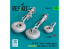 ResKit RSU35-0077 Train d'atterrissage CH-54A Tarhe en Vol jeu de roues pour kit ICM métal et imprimé en 3D 1/35
