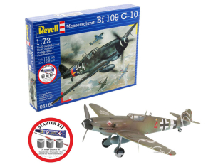 Revell maquettehélico 74160 Starter Kit Messerschmitt Bf-109 avec accessoires de base 1/72