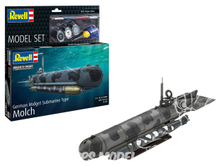 Revell maquette bateau 65187 German Midget Submarine Type Molch 1/72