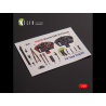 Kelik K48110 Autocollants 3D int&eacute;rieurs Gloster E28/39 Pioneer pour kit ClearProp 1/48