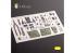Kelik Decals 3D K32030 Autocollant 3D intérieur P-39Q/N pour kit Kitty Hawk 1/32