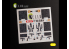 Kelik Decals 3D K32026 Autocollant 3D intérieur F-16I Sufa pour kit Academy 1/32
