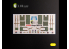 Kelik Decals 3D K32025 Autocollant 3D intérieur Mirage 2000D/N pour kit Kitty Hawk 1/32