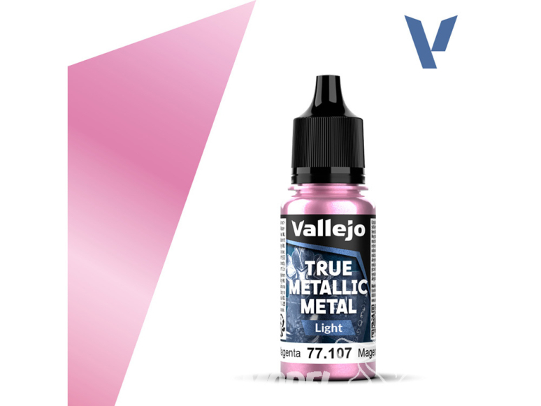 Vallejo Peinture True Metallic Metal 77107 Magenta Cramoisi 18ml