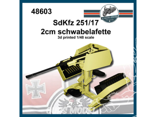 FC MODEL TREND accessoire résine 48603 Sd.Kfz 251/17 2cm Schwabelafette 1/48