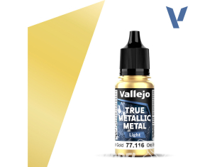 Vallejo Peinture True Metallic Metal 77116 Or vert Light 18ml