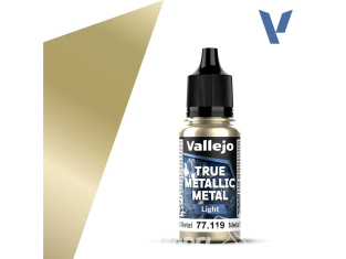 Vallejo Peinture True Metallic Metal 77119 Métal vieilli Light 18ml