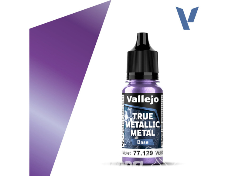 Vallejo Peinture True Metallic Metal 77129 Violet céleste Base 18ml