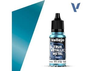 Vallejo Peinture True Metallic Metal 77132 Turquoise hydre Base 18ml