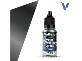 Vallejo Peinture True Metallic Metal 77140 Noir obsidien 18ml