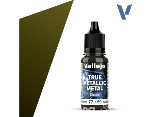 Vallejo Peinture True Metallic Metal 77159 Métal vieilli Shade 18ml