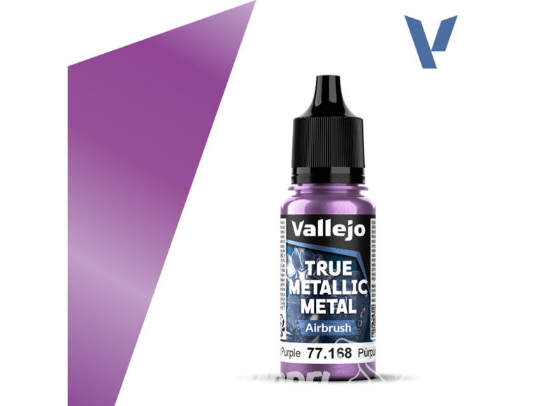 Vallejo Peinture True Metallic Metal 77168 Violet améthyste Aerographe 18ml