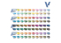 Vallejo Peinture True Metallic Metal 77250 Set peinture True Metallic Metal Full Collection 80x18ml