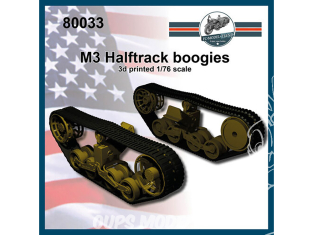 FC MODEL TREND accessoire résine 80033 Chenilles Boogies M3 Halftrack 1/76