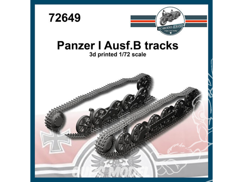 FC MODEL TREND accessoire résine 72649 Chenilles Panzer I Ausf.B 1/72