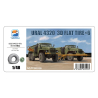 Toucan kit TC3D016 Pneus a plats 3D URAL 4320 6pi&egrave;ces 1/35