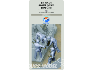 Toucan kit TC3D004 Équipage canon antiaérien quadruple Bofors de 40 mm de l'US Navy 1/35