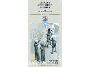 Toucan kit TC3D003 Équipage canon antiaérien quadruple Bofors de 40 mm de l'US Navy 1/35