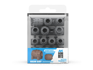 AK interactive AK BASING BITS AKBIT0011 BARILS DE BOIS