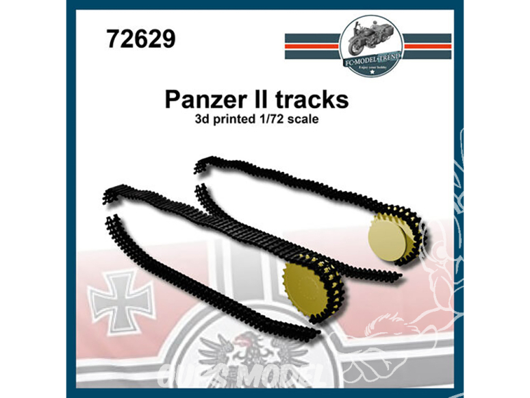 FC MODEL TREND accessoire résine 72629 Chenilles Panzer II 1/72