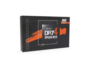 Ak interactive pinceau 3G AKB103 ENSEMBLE DE PINCEAUX BROSSAGE A SECS