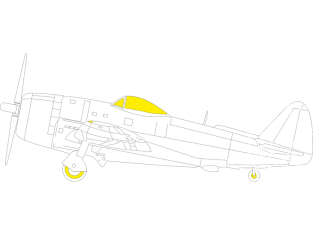 Eduard Express Mask EX1155 P-47N TFace Mini Art 1/48
