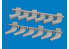 Eduard kit d'amelioration brassin Print 672435 Echappement 6 sorties Fishtail Spitfire Mk.V Eduard 1/72