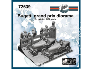 FC MODEL TREND maquette résine 72639 Diorama Bugatti Grand Prix 1/72