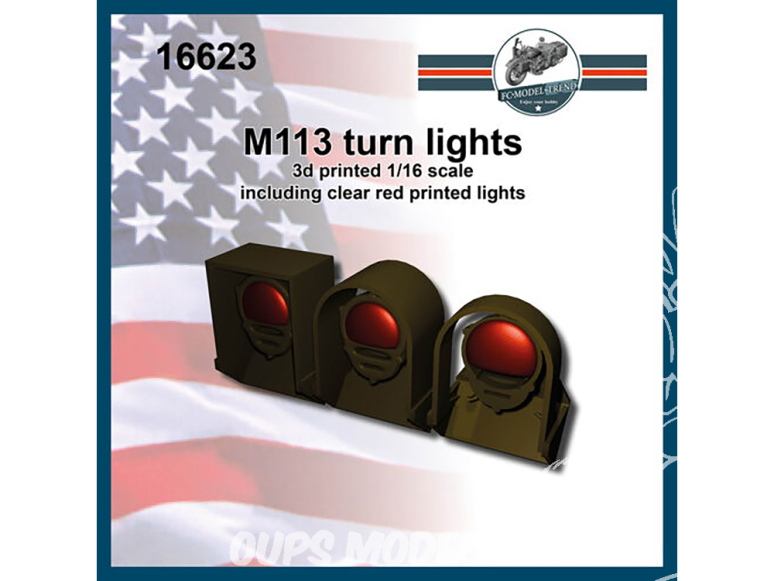 FC MODEL TREND accessoire résine 16623 Indicateurs de direction M113 1/16