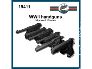 FC MODEL TREND maquette résine 19411 Armes de poing WWII 1/9