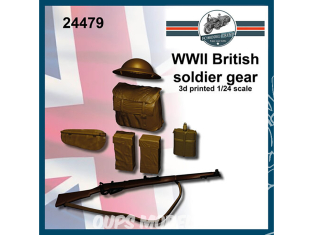 FC MODEL TREND accessoire résine 24479 Equipements de soldat Britannique WWII 1/24