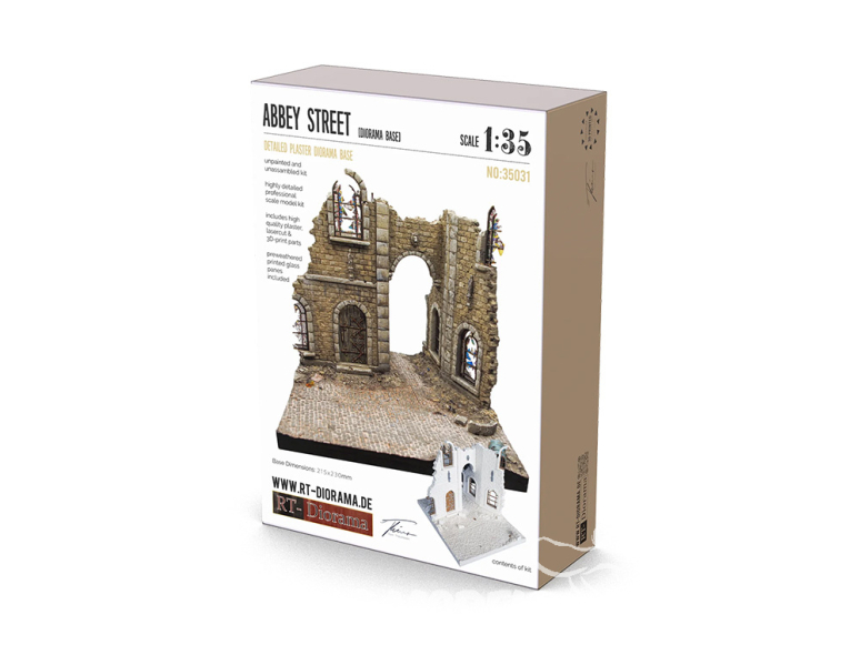 RT-Diorama 35031 Base du diorama Abbey Street 1/35