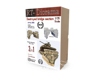 RT-Diorama 35014 Section de pont détruite char non inclus 1/35