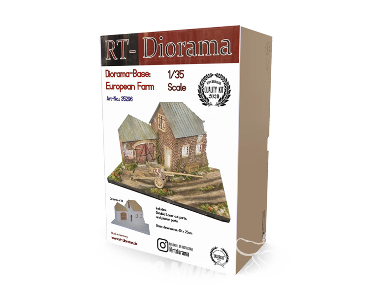 RT-Diorama 35296 Base de diorama Ferme européenne 1/35