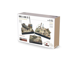 RT-Diorama 35127 Ensemble de décombres et de ruines n° 2 1/35