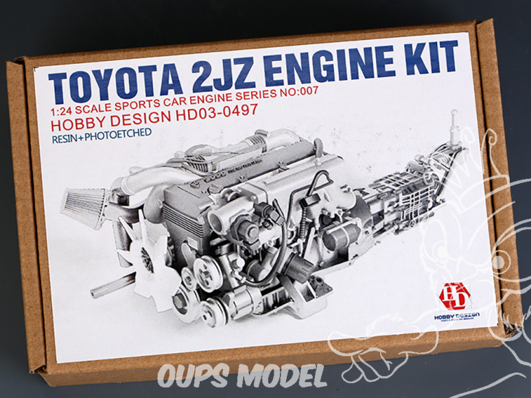 Hobby Design kit d'amélioration voiture HD03-0497 Moteur Toyota 2JZ 1/24