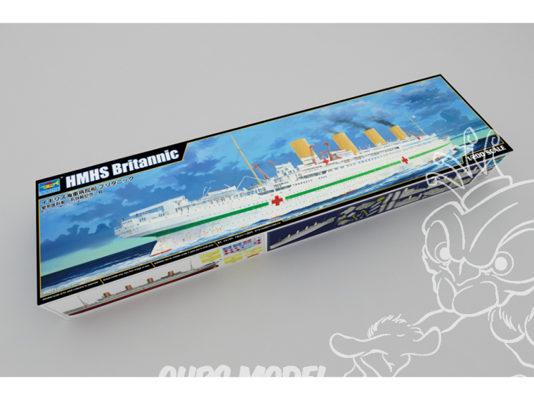 TRUMPETER maquette bateau 03721 HMHS Britannic 1/200