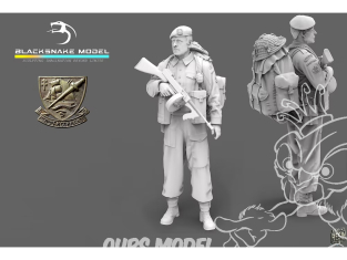 Blacksnake Model figurine K-04-72 Soldat commando Kieffer figurine 4 Fusilier 1/72