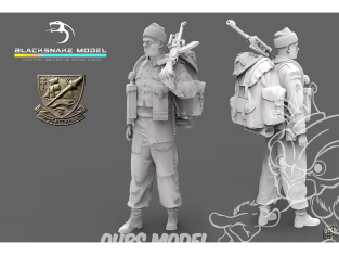 Blacksnake Model figurine K-06-72 Soldat commando Kieffer figurine 6 Fusilier 1/72