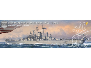 Very Fire Hobby maquette bateau 350918DLX USS Des Moines 1/350