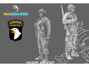Blacksnake Model figurine ST-04-72 Soldat 101st Airborne figurine 4 1/72