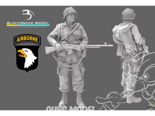 Blacksnake Model figurine ST-05-72 Soldat 101st Airborne figurine 5 1/72