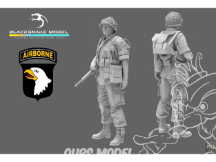 Blacksnake Model figurine ST-07-72 Soldat 101st Airborne figurine 7 1/72