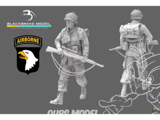 Blacksnake Model figurine ST-12-72 Soldat 101st Airborne figurine 12 1/72